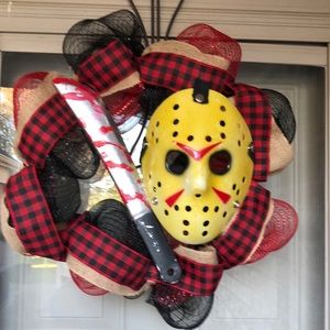 Halloween Jason wreath